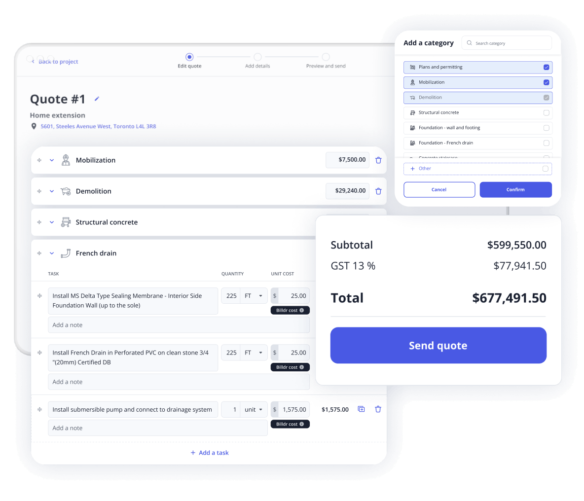 screenshot of Billdr PRO